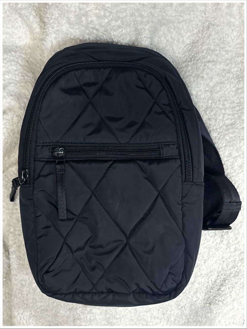 Very Bradley Ultralight Essential Sling Backpack Crossbody in Black